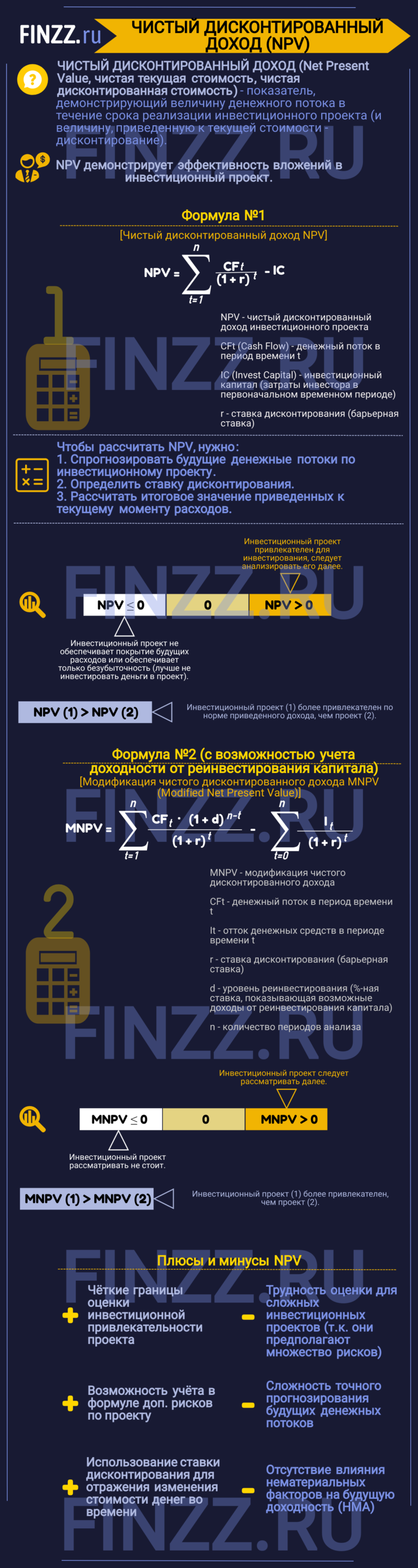 Проект является эффективным если чистый дисконтированный доход